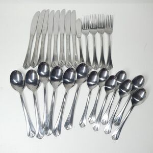 Farberware Bayport 26pc Flatware Lot Stainless 1990s